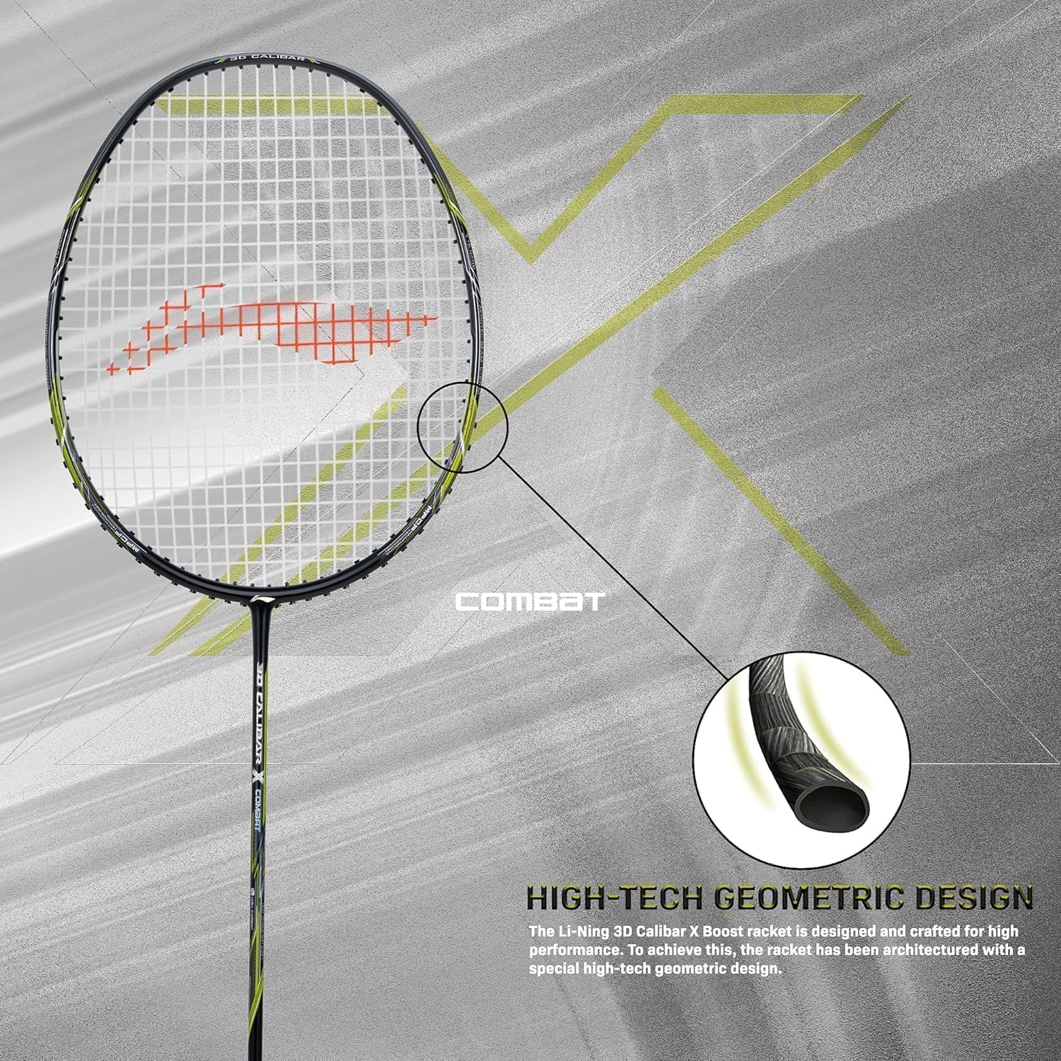 Amazon.com : Li-Ning 3D Calibar X Combat Carbon Graphite Strung